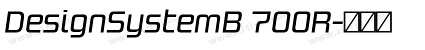 DesignSystemB 700R字体转换